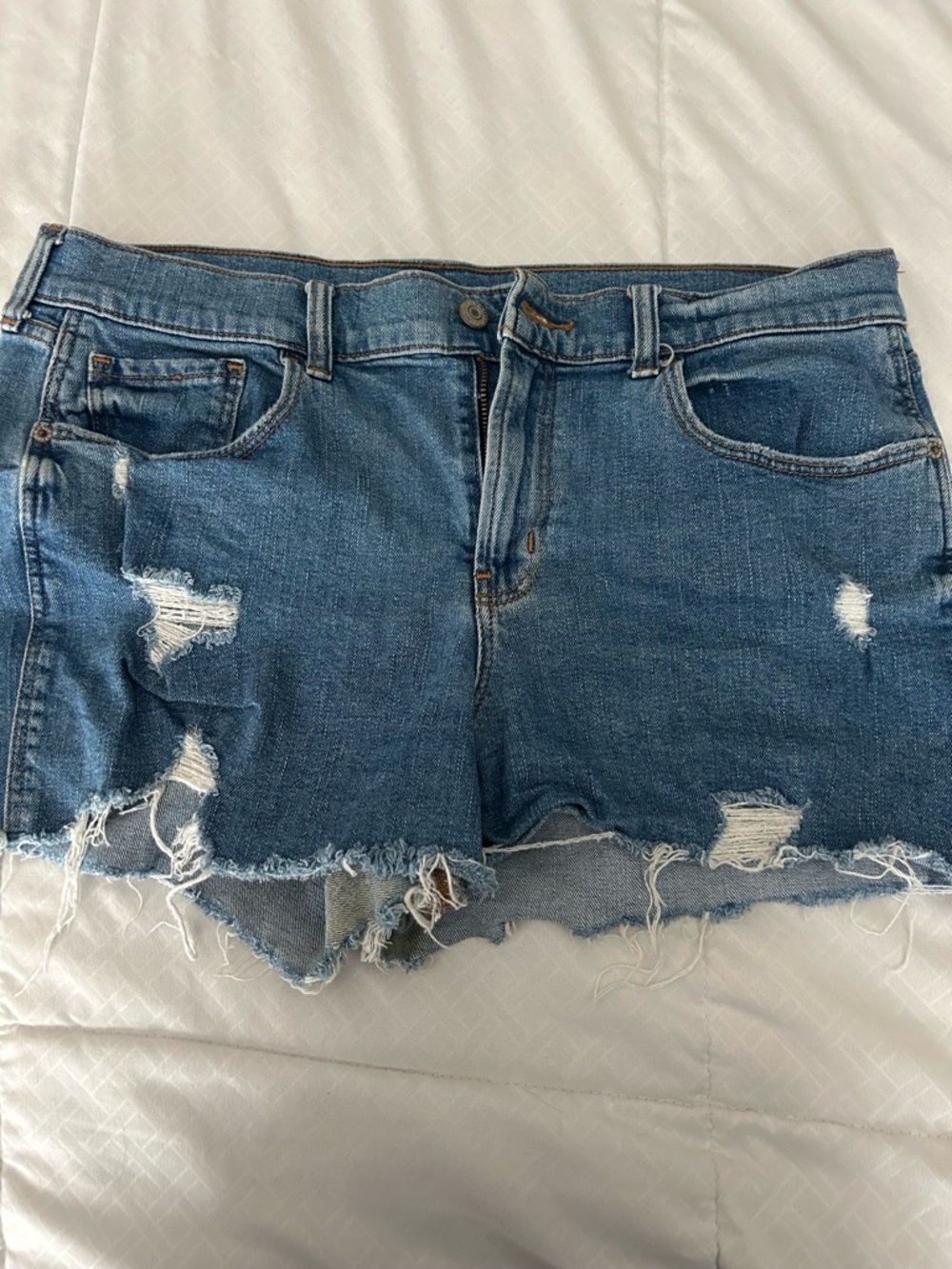 Old Navy Distressed Denim Cutoff Shorts - Blue